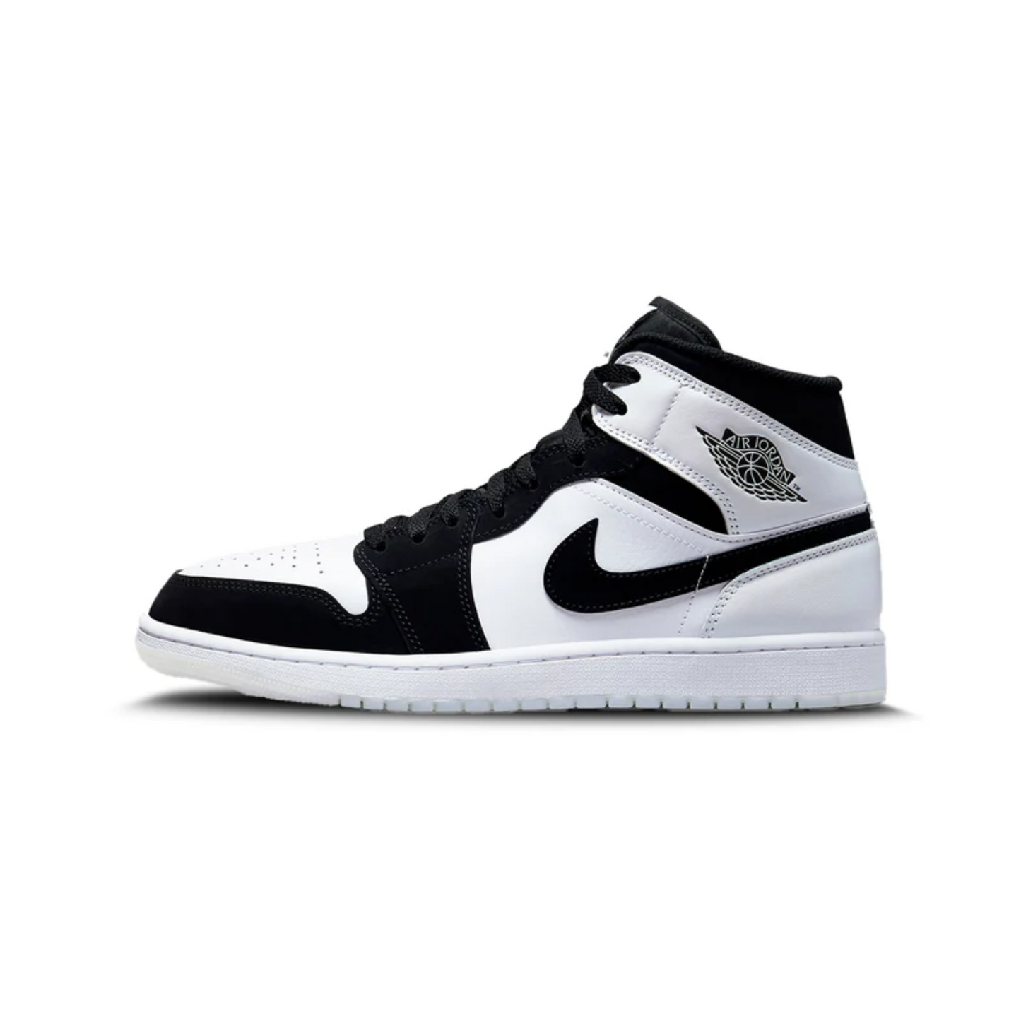 JORDAN 1 MID DIAMOND SHORTS BLACK WHITE