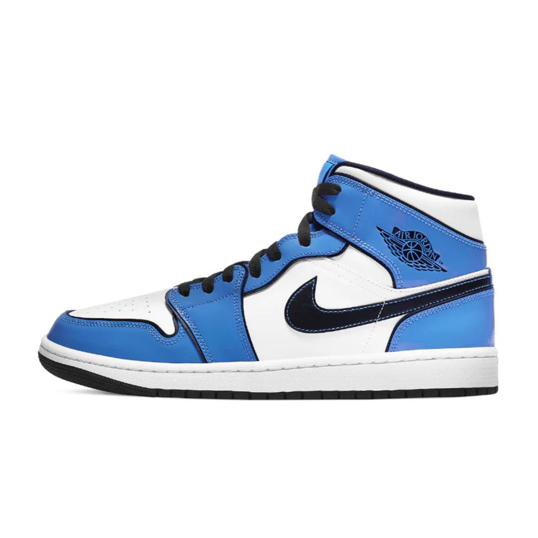 AIR JORDAN 1 MID SIGNAL BLUE